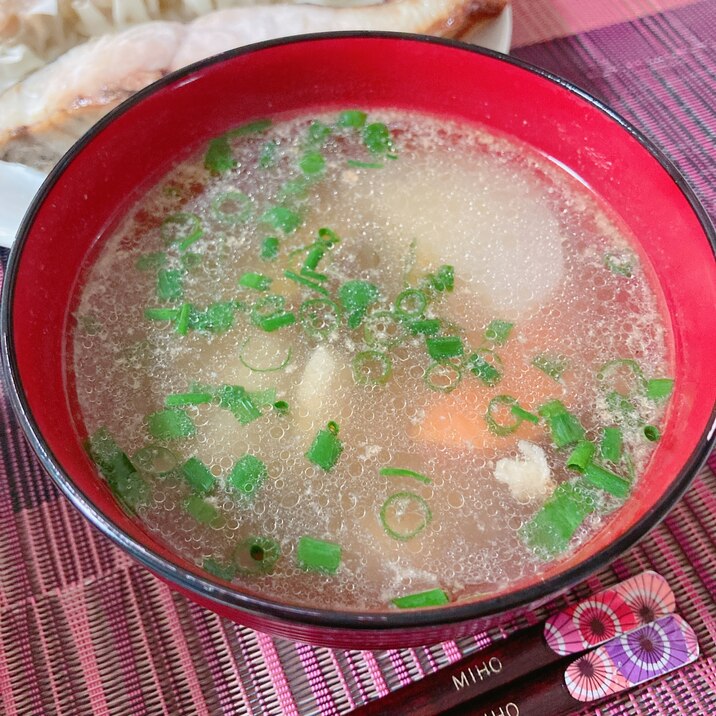 根菜と鶏肉のお汁